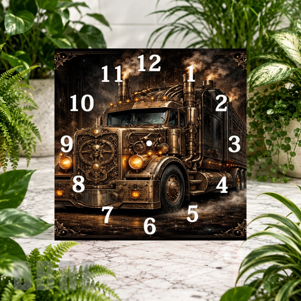 Vintage Truck Clock Sublimation Wrap