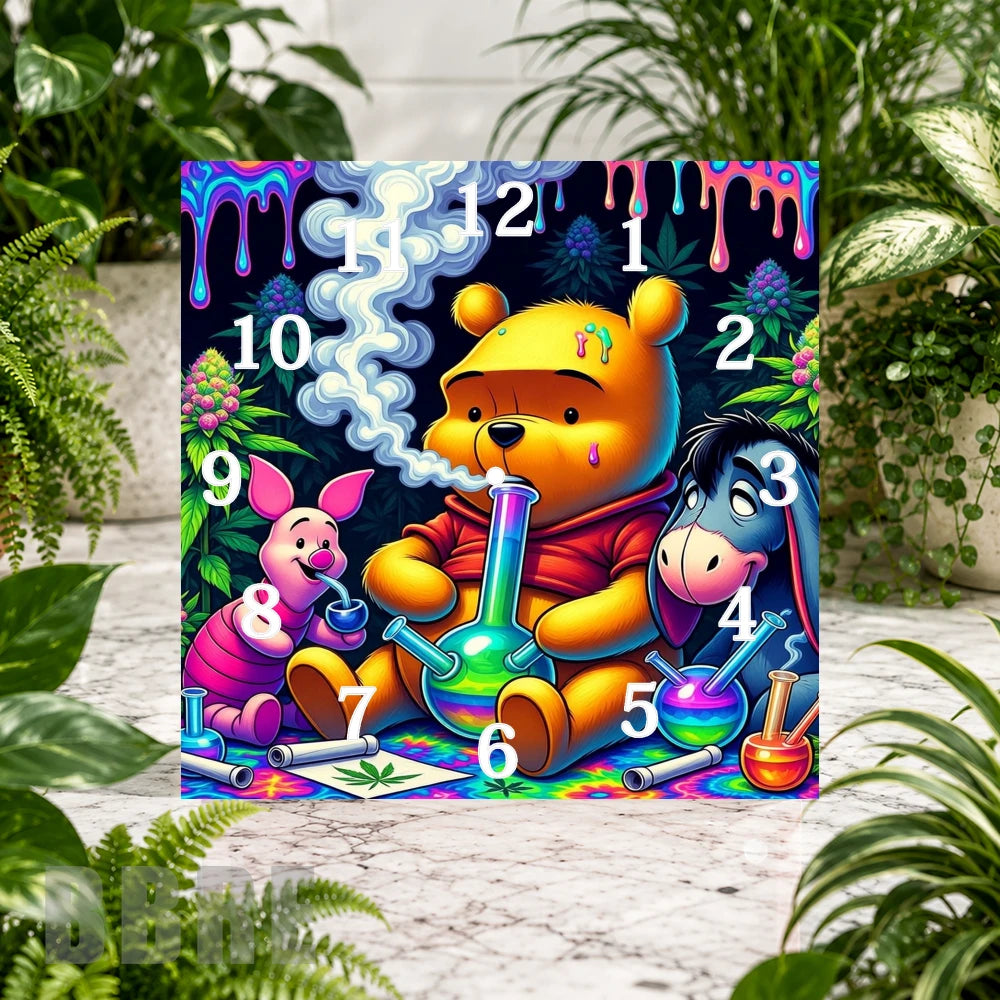 Colorful Bear Clock Sublimation Wrap