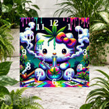 Colorful Kitty Clock Sublimation Wrap