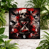 Skull Hourglass Clock Sublimation Wrap