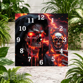 Skull Clock Clock Sublimation Wrap