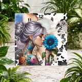 Floral Portrait Clock Sublimation Wrap