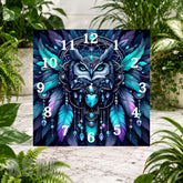 Owl Feather Clock Sublimation Wrap