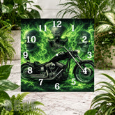 Skull Motorcycle Clock Sublimation Wrap
