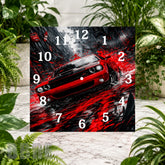 Racing Red Clock Sublimation Wrap