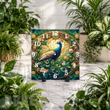 Peacock Elegance Clock Mockup