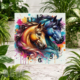 Horse Duo Clock Sublimation Wrap