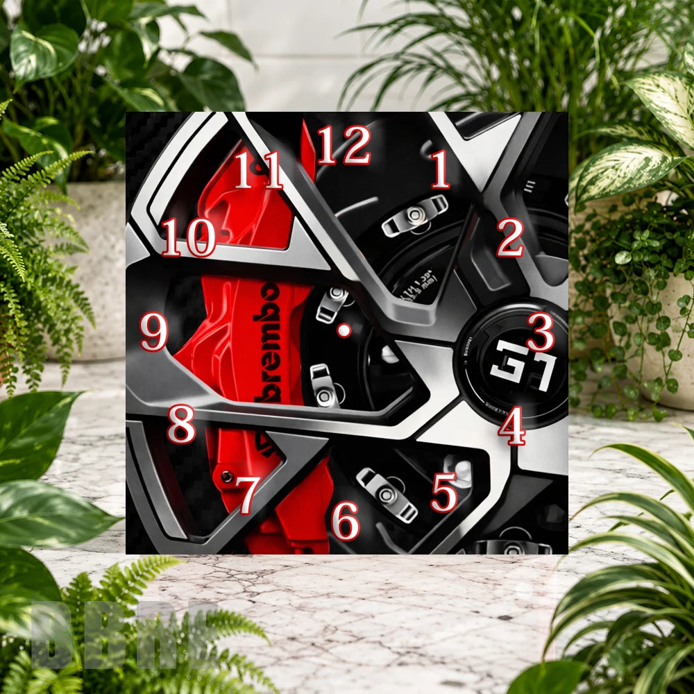 Racing Brake Clock Sublimation Wrap