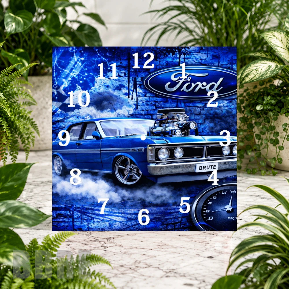 Ford Muscle Clock Sublimation Wrap