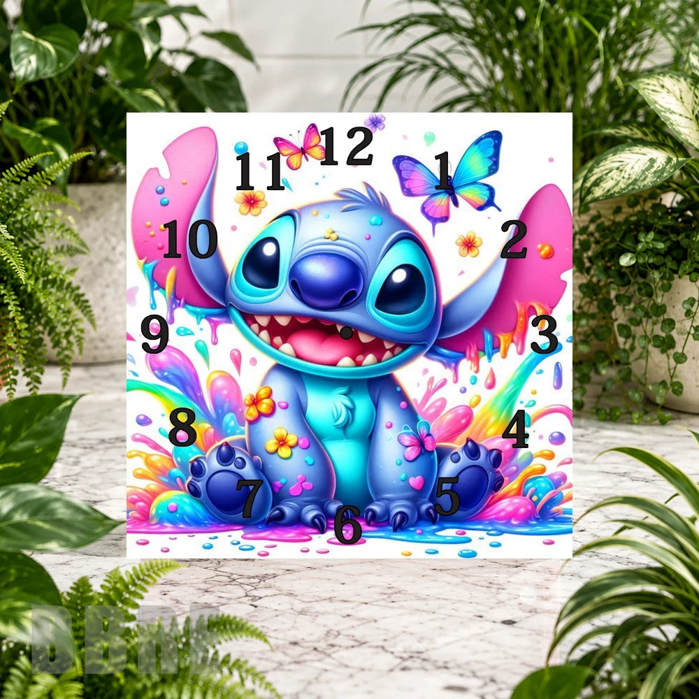 Stitch Clock 3 Clock Sublimation Wrap