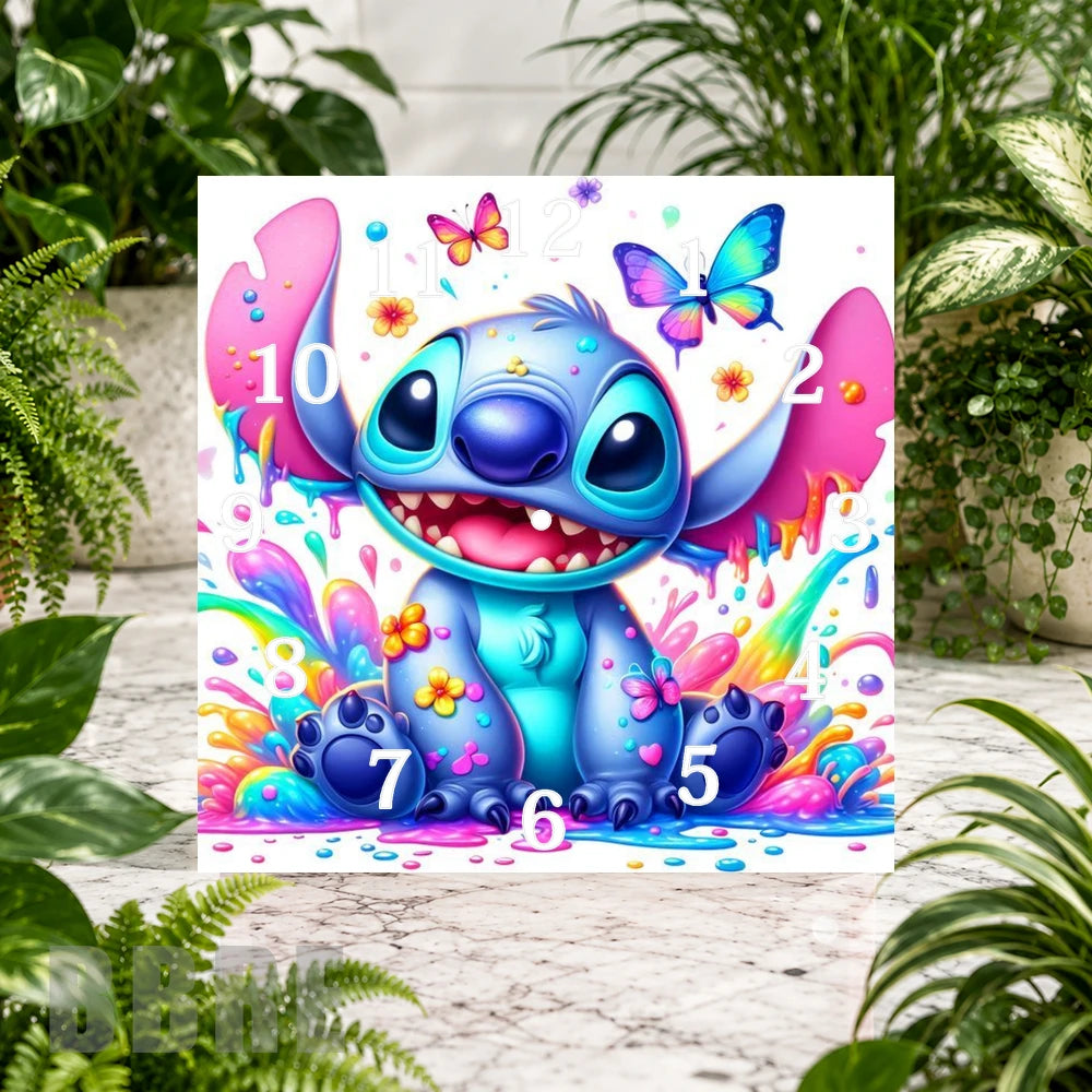 Colorful Stitch 3 Clock Sublimation Wrap
