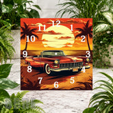 Retro Sunset Clock Sublimation Wrap