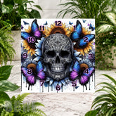 Skull Butterfly Clock Sublimation Wrap