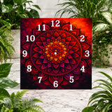 Mandala Clock Clock Sublimation Wrap