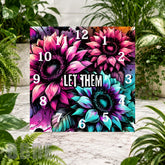 Vibrant Sunflowers Clock Sublimation Wrap