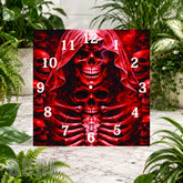 Crimson Skull Clock Sublimation Wrap