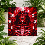 Crimson Skull Clock Sublimation Wrap