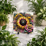 Floral Clock 3 Clock Mockup