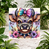 Cow Clock Clock Sublimation Wrap