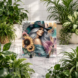Sunflower Lady 2 Clock Mockup