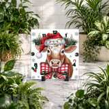 Festive Cow Clock Mockup