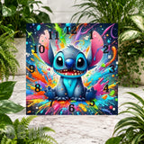 Colorful Stitch 4 Clock Sublimation Wrap
