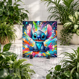 Colorful Stitch 5 Clock Mockup