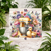 Floral Mixer 2 Clock Sublimation Wrap