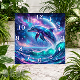 Dolphin Galaxy Clock Sublimation Wrap