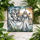 Tiger Goddess Clock Sublimation Wrap