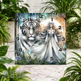 Tiger Goddess Clock Sublimation Wrap