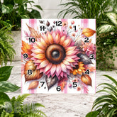 Sunflower Elegance Clock Sublimation Wrap