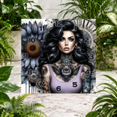 Floral Clock 16 Clock Sublimation Wrap