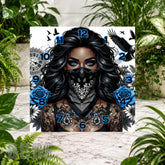 Masked Beauty 2 Clock Sublimation Wrap