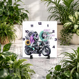 Motorcycle Goddess Clock Mockup