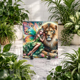 Fairy Lion Clock Mockup