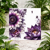 Floral Elegance Clock Sublimation Wrap
