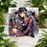 Tattooed Beauty 4 Clock Sublimation Wrap