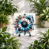 Floral Clock 8 Clock Mockup