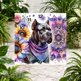 Floral Dog 2 Clock Sublimation Wrap