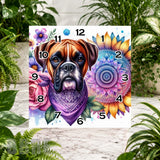 Boxer Dog Clock Sublimation Wrap