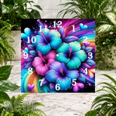 Floral Clock 9 Clock Sublimation Wrap