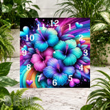 Floral Clock 9 Clock Sublimation Wrap