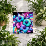 Floral Clock 9 Clock Mockup