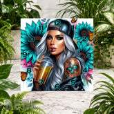 Butterfly Beauty 2 Clock Sublimation Wrap