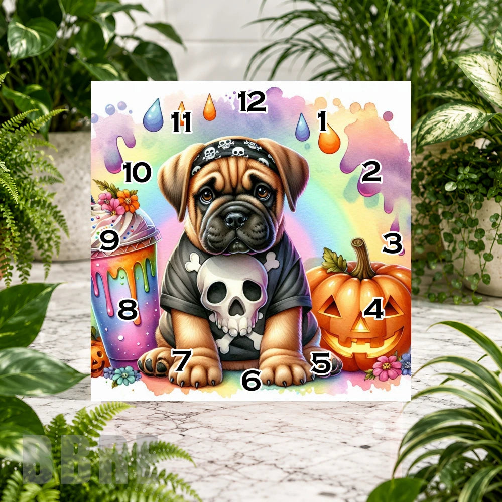 Pug Party Clock Sublimation Wrap