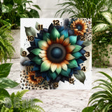 Sunflower Burst Clock Sublimation Wrap