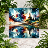 Lighthouse Reflection Clock Sublimation Wrap