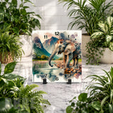 Elephant Watercolor Clock Mockup