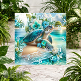 Turtle Serenity Clock Sublimation Wrap